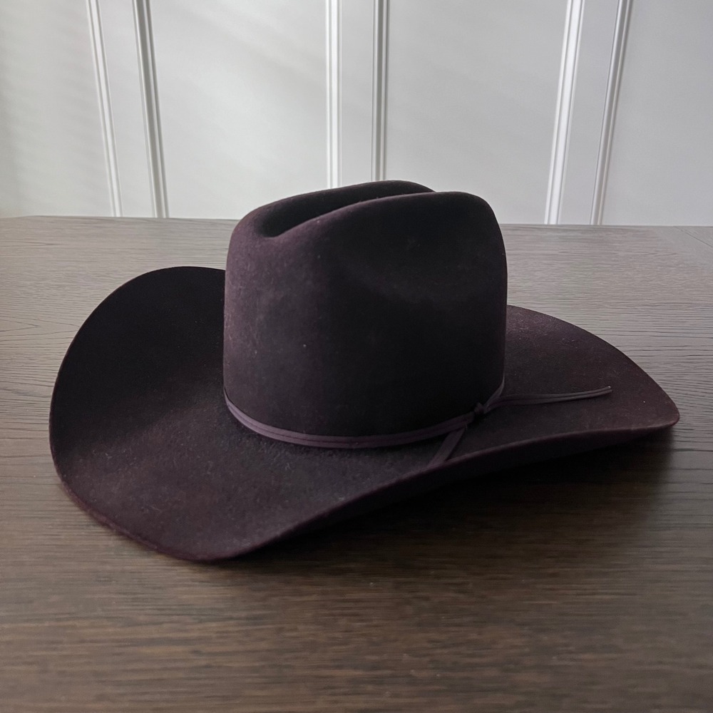 Resistol Luskeys-Ryons Roper 4X Beaver Felt Cowboy Hat Cordova Brown 6-3/4 L Ova